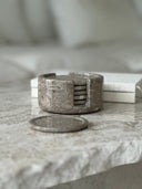 Chocolate Coaster 6pc Set by Sand & Stone, Dubai