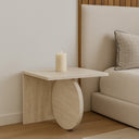 The Circla Side Table- Travertine by Sand & Stone, Dubai