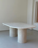 The Colonna Dining Table - Crema by Sand & Stone, Dubai