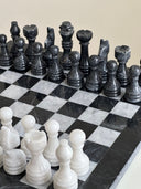 Marble Chess Set- Black and White by Sand & Stone, Dubai