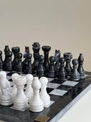 Marble Chess Set- Black and White by Sand & Stone, Dubai