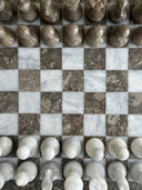 Marble Chess Set- Brown Breccia by Sand & Stone, Dubai