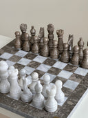 Marble Chess Set- Brown Breccia by Sand & Stone, Dubai