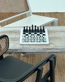 Marble Chess Set - White & Black by Sand & Stone, Dubai