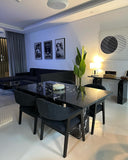 Nero Marquina Dining Table by Sand & Stone, Dubai