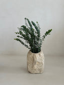 Rugged Travertine Vase by Sand & Stone, Dubai