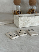 Travertine Dominoes by Sand & Stone, Dubai