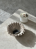 Travertine Ruffle Bowl by Sand & Stone, Dubai