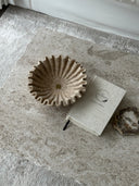 Travertine Ruffle Bowl by Sand & Stone, Dubai