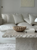 Travertine Ruffle Bowl by Sand & Stone, Dubai