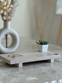 Travertine Sollevato Tray by Sand & Stone, Dubai