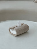Travertine Tissue Holder by Sand & Stone, Dubai