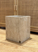 Travertine Waste Basket by Sand & Stone, Dubai
