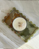Scallop Tray - Green Onyx