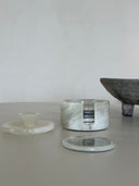 White Onyx Coaster Set